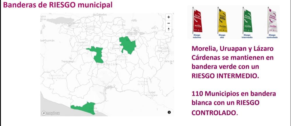 Suman 110 municipios en bandera blanca; riesgo de Covid-19 está controlado