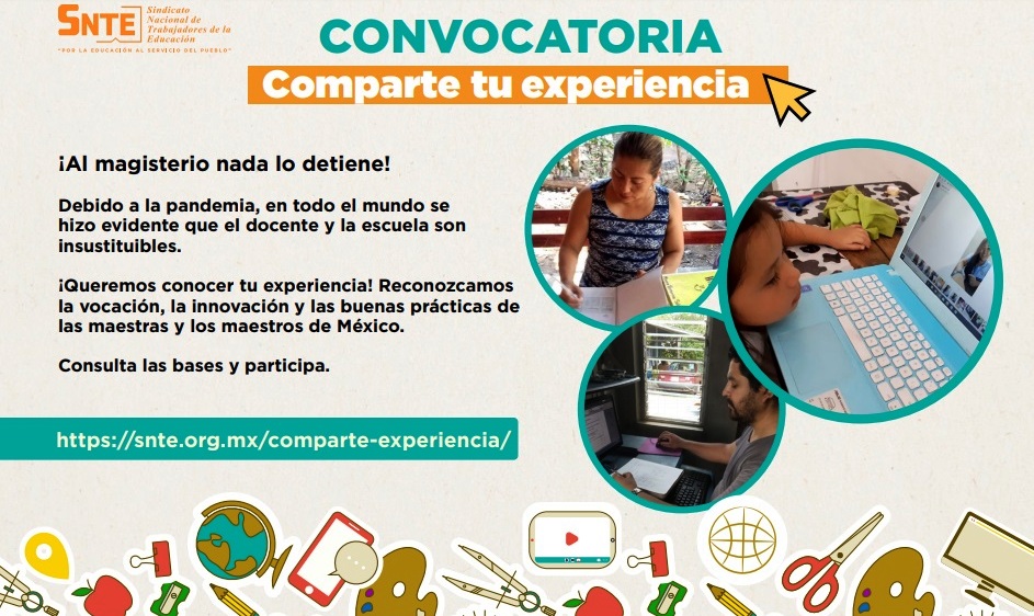 Lanza el SNTE convocatoria para compartir experiencias frente al Covid-19