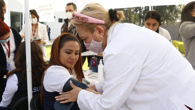 SSP acerca Feria de la Salud a personal femenino de la institución