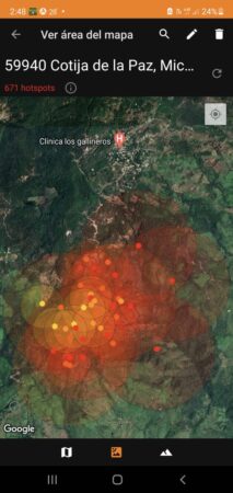 Fuera de control el incendio del monte en Cotija