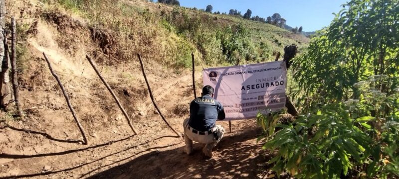 En cateo, asegura Fiscalía General predio relacionado en delitos Contra el Ambiente