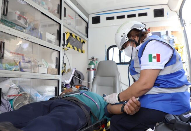 Reporta SSM más de 7 mil servicios prehospitalarios en 2023