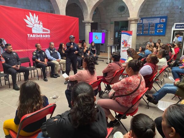 Guardia Civil imparte taller de prevención y erradicación de la violencia de género, en Tarímbaro