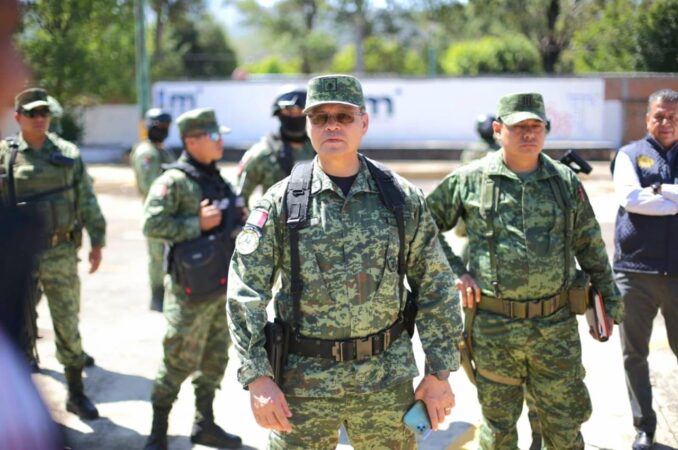 Guardia Civil y Ejército Mexicano definen acciones de proximidad social, en Morelia