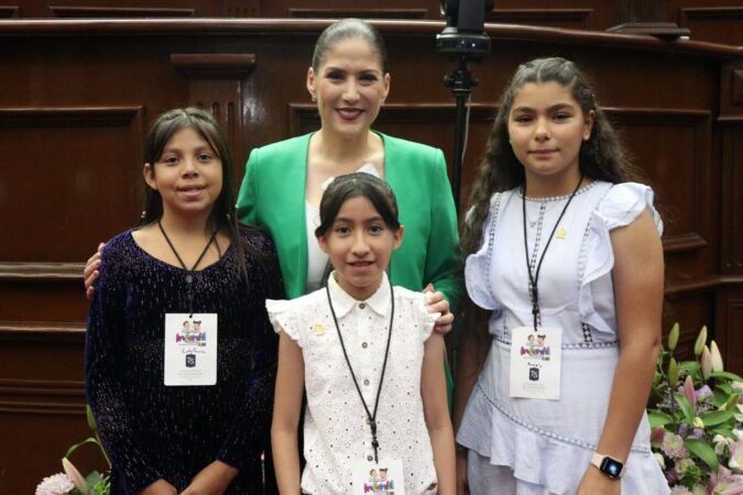 La voz de la niñez retumba en congreso michoacano, piden un Estado más incluyente: Ivonne Pantoja