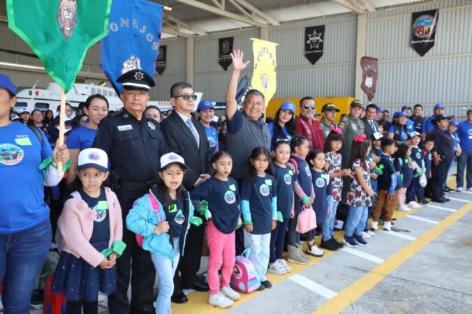 Con pase de lista y demostración de helicóptero, arranca Curso de Verano “Jugando y Aprendiendo con mi Policía”