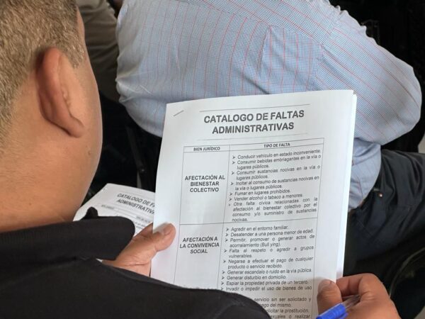 Se imparte curso de inducción de Modelo de Justicia Cívica a elementos operativos de la SSP