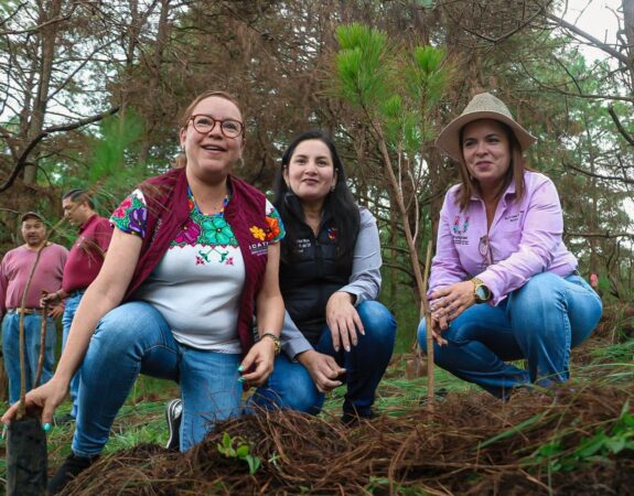 Yadira Ramírez encabeza jornada de reforestación en el Icatmi de Corupo