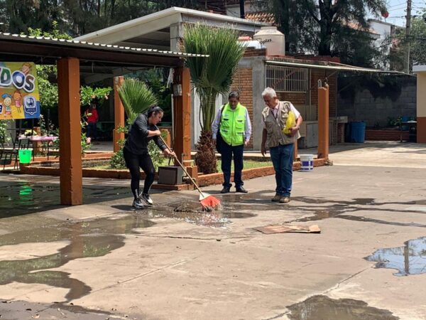 Atiende SSM colonias afectadas por lluvias en Morelia