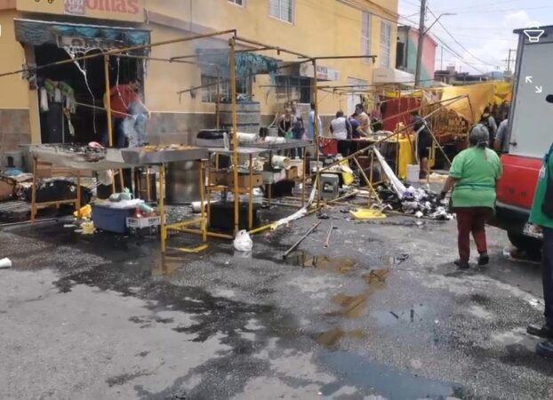 #Flamazo de un #tanquecongas causa #quemaduras a diez personas en un mercado en la colonia #LomasdelValle en #Morelia