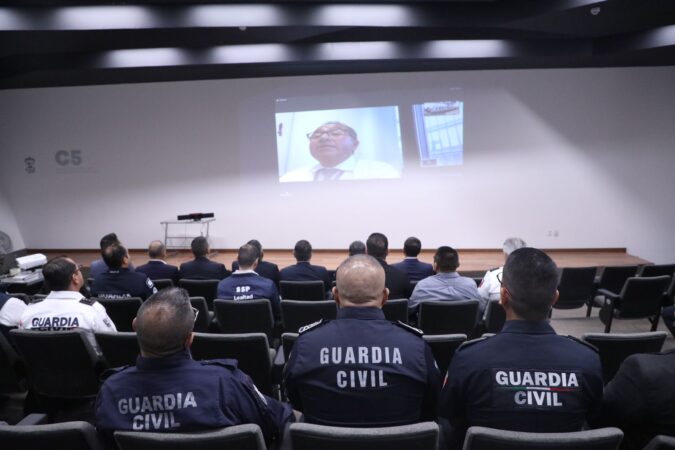 Mandos de la SSP fortalecen actuar policial, con capacitación de la Policía Nacional de España