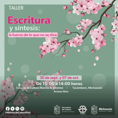 Ofertará Secum taller de escritura y síntesis, en Tacámbaro