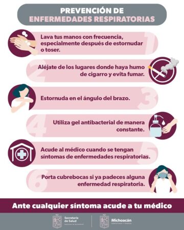 Sigue estas recomendaciones de la SSM para evitar padecimientos respiratorios