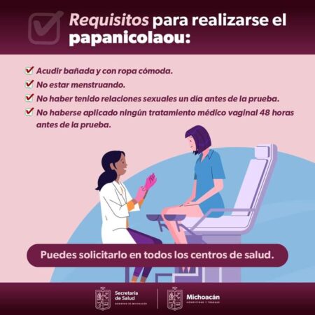 SSM realiza pruebas gratuitas de Papanicolaou en centro de salud de Morelia