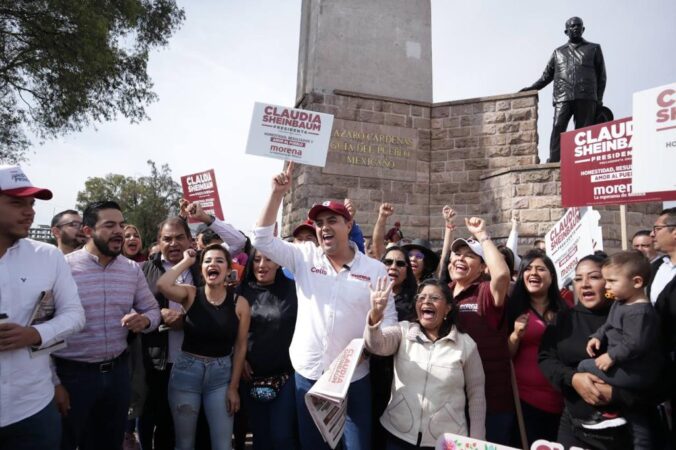 Morena Michoacán muestra apoyo contundente a Claudia Sheinbaum: JP Celis