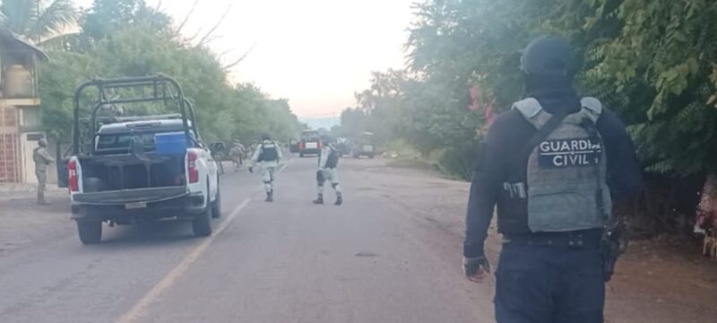 Guardia Civil, Sedena y GN refuerzan operatividad en Múgica