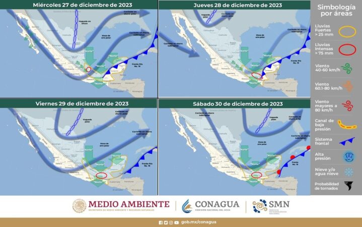 Lluvias fuertes y bajas temperaturas en las próximas horas, PC pide tomar precauciones