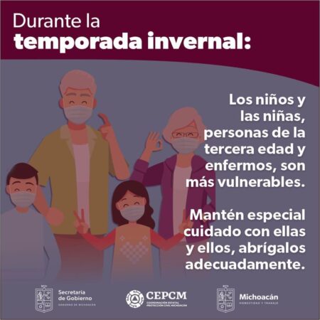 Pronostican heladas en Michoacán durante las próximas horas