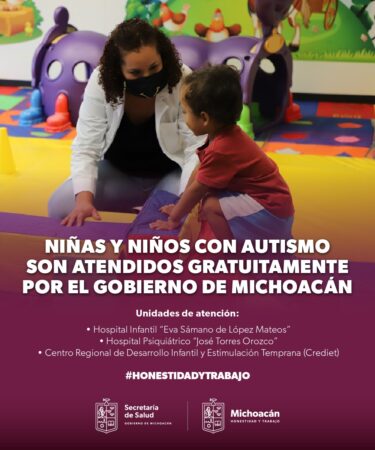 Michoacán, a la vanguardia en atención al autismo: SSM