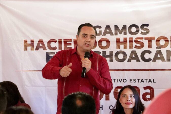 Organización de Morena en municipios de Michoacán será clave para continuar la transformación: JP Celis