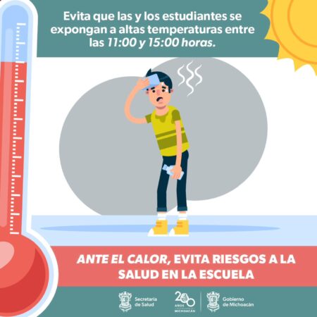 SSM recomienda evitar  horario para actividades al aire libre en escuelas