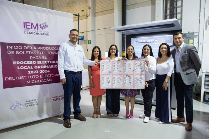 Corre papel y tinta para Michoacán: inicia impresión  de boletas para el 2 de junio