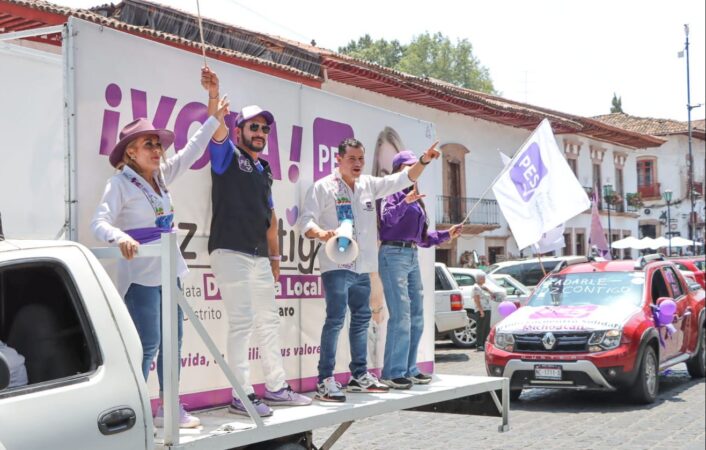 Gran cierre de campaña de los candidatos del PES en Morelia