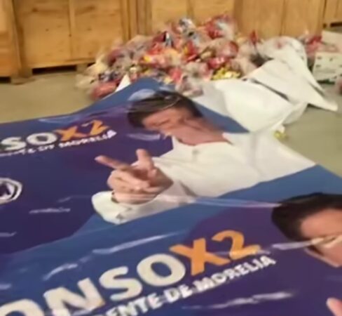 Bodega con despensas delata que PRD y PAN desvían recursos  para comprar votos: Morena Michoacán