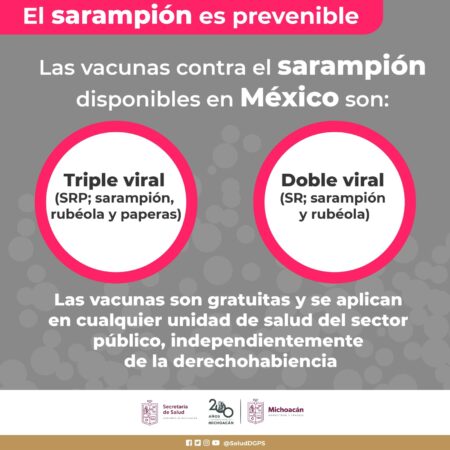 Michoacán, libre de casos de sarampión autóctono desde 1995: SSM