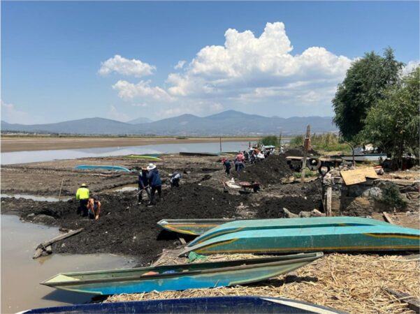 Empleo temporal beneficia a más 800 personas con rescate del lago de Pátzcuaro