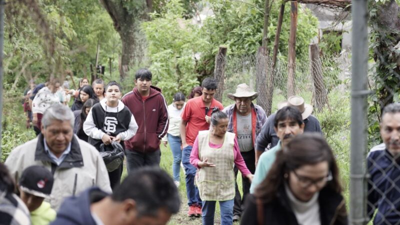 Sedum habilitará senderos seguros en Jesús del Monte y tenencia Morelos