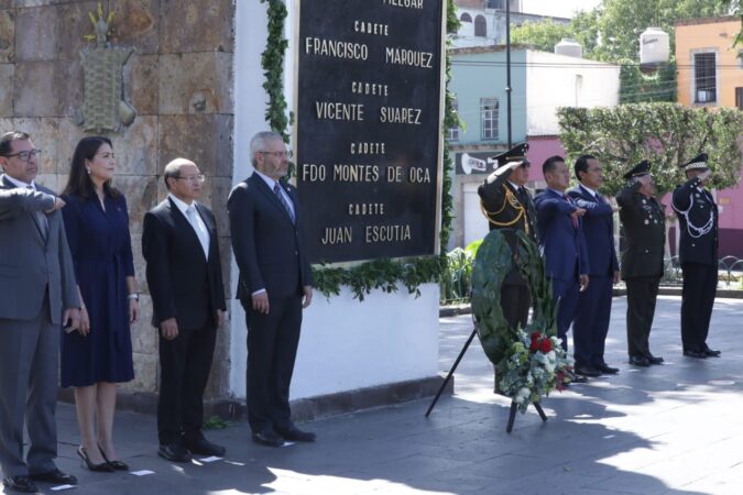 Encabeza Bedolla ceremonia del 177 Aniversario de la Gesta Heroica de los Niños Héroes