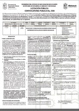 Lista la convocatoria para exploración y apertura de túneles en Morelia: Bedolla