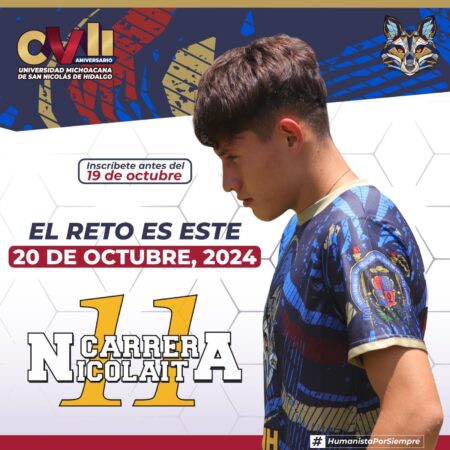 ¿Aún no te inscribes en la 11ª Carrera Atlética Nicolaita? Todavía tienes oportunidad de participar