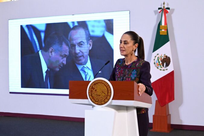 PRESIDENTA CLAUDIA SHEINBAUM LLAMA A NO OLVIDAR DAÑOS QUE OCASIONÓ LA GUERRA CONTRA EL NARCOTRÁFICO DE FELIPE CALDERÓN Y  GARCÍA LUNA