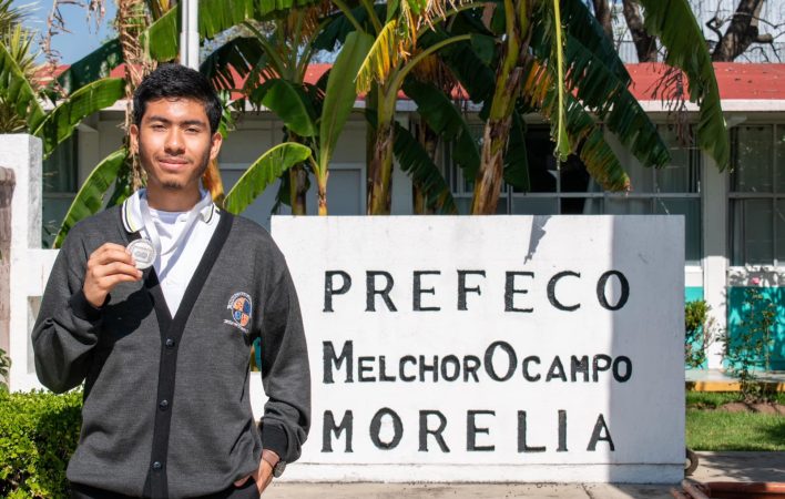 Estudiante de la PREFECO “Melchor Ocampo” da a Michoacán medalla de plata en Olimpiada Nacional de Biología