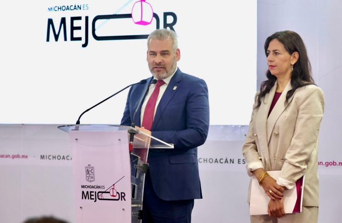 Con obras, se transforman escuelas de Morelia con más de 148 mdp: Bedolla