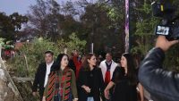 Gladyz Butanda inaugura sendero seguro en Jesús del Monte 